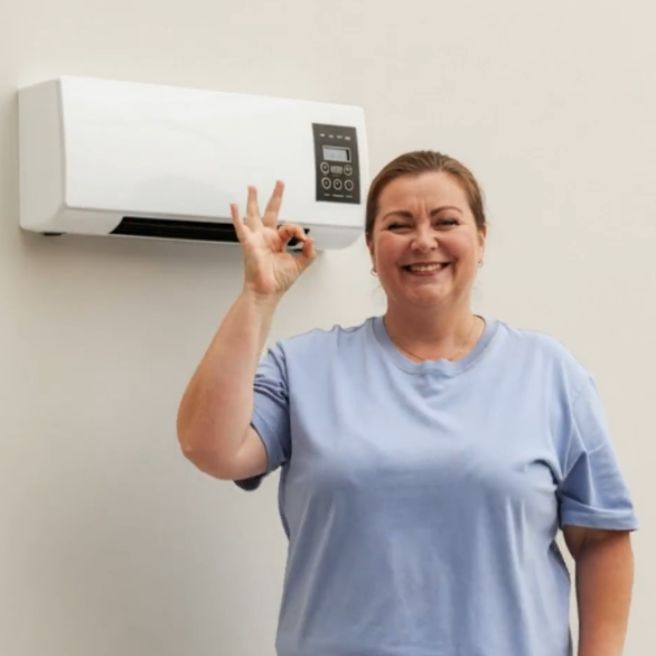Heatoor wall-mounted heater in everyday use